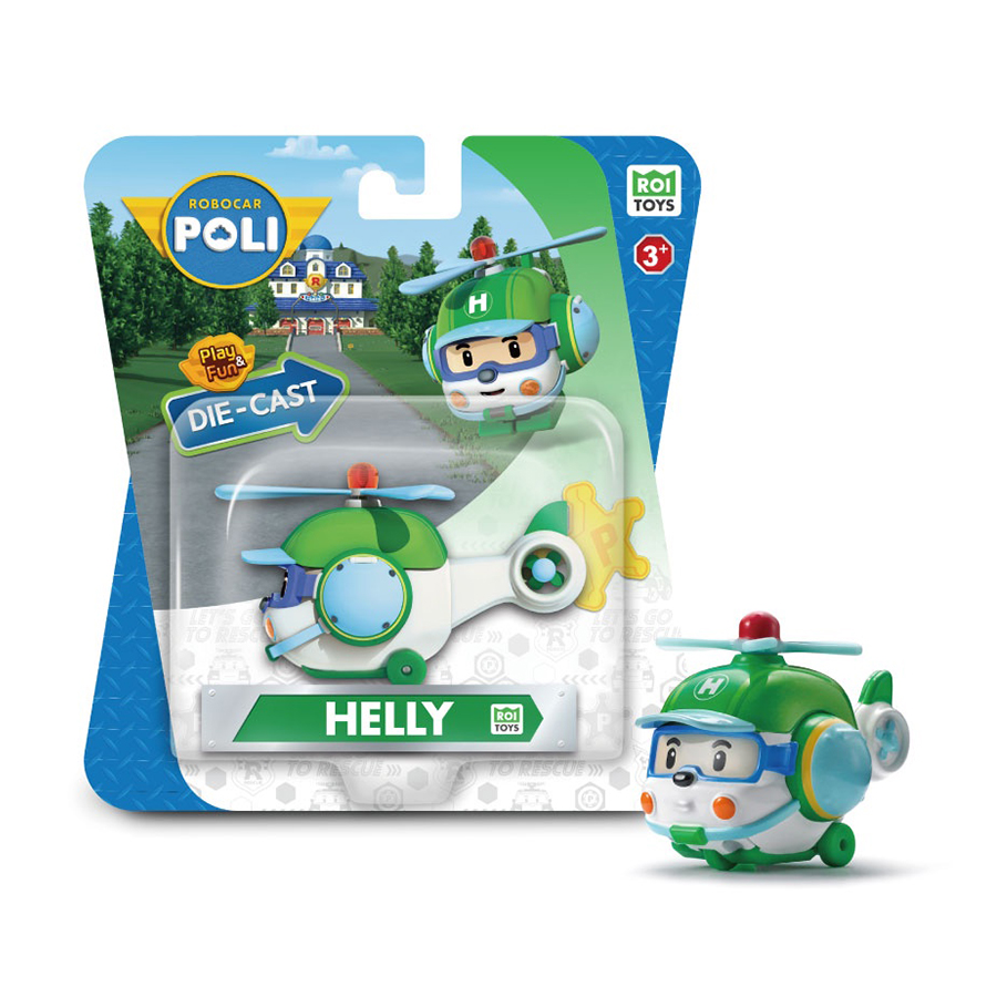 Металева колекційна машинка-гелікоптер Robocar Poli Хеллі, від 3 років, 14*4.5*15.2 см (MRT-0603)
